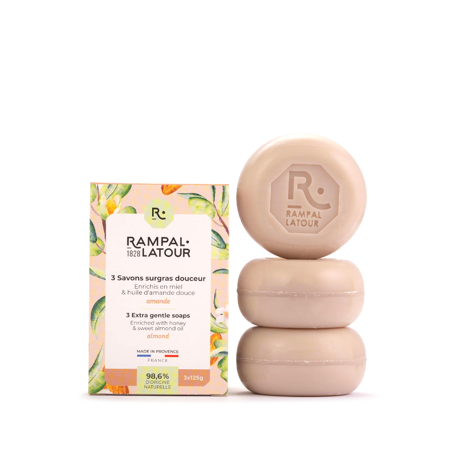 Rampal Latour Almond & Honey Round 3 x 125g