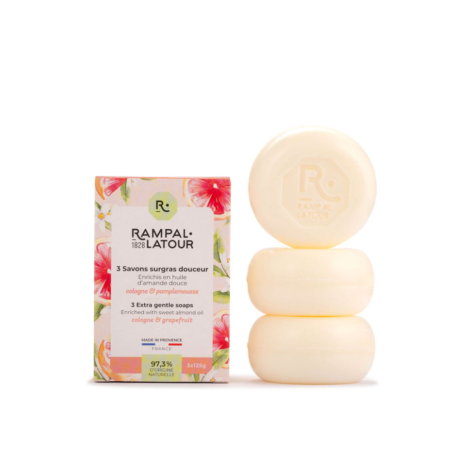 Rampal Latour Cologne Pamplemousse Round 3 x 125g